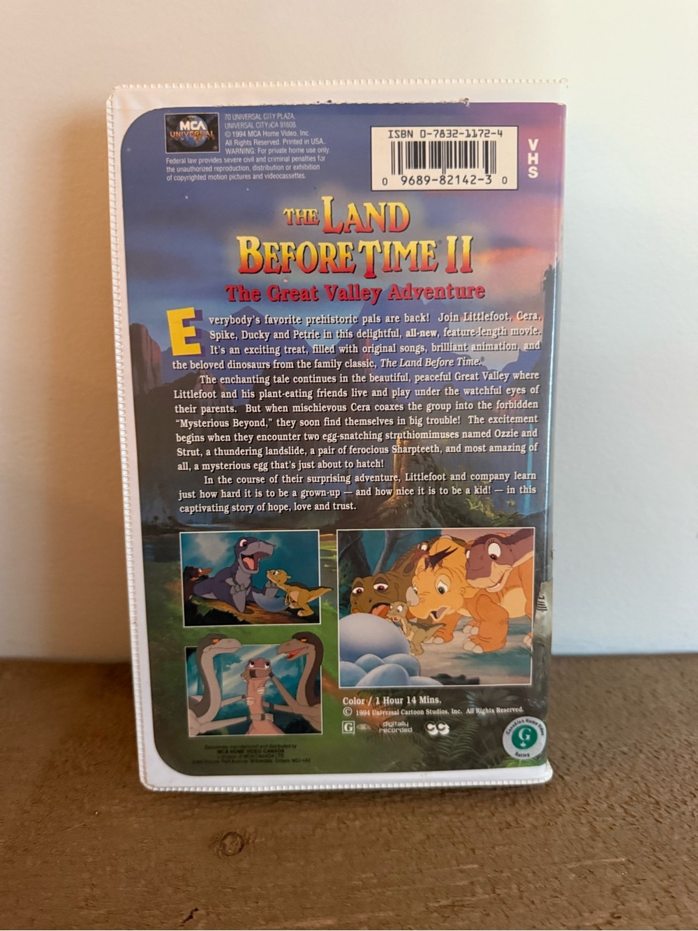 The Land BeforeTime II The Great Valley Adventure-VHS - Picture 2 of 3